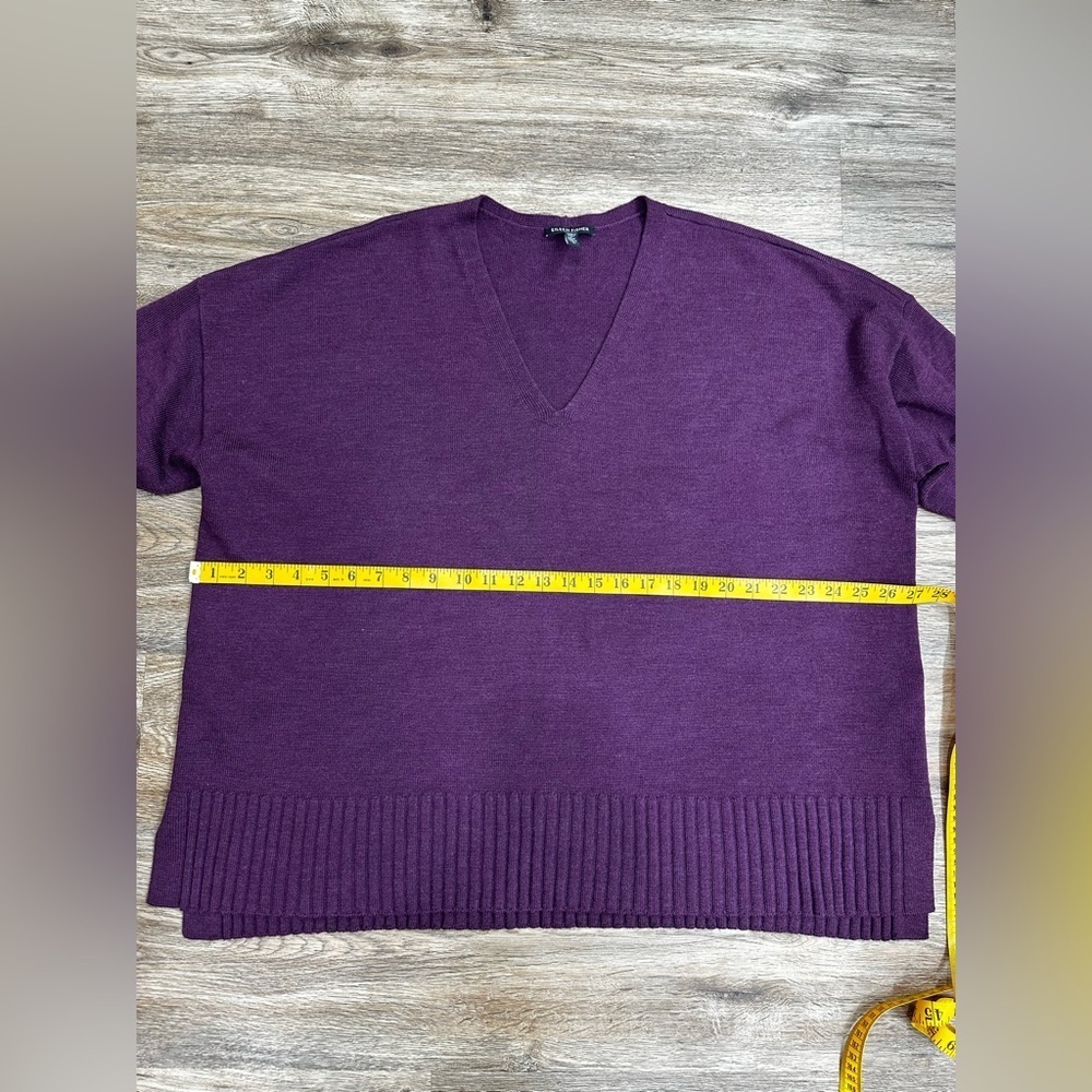 Eileen Fisher SWTPL Fine Merino Wool V-Neck Box-Top Sweater Sz 1X MSRP $268 - Picture 9 of 10